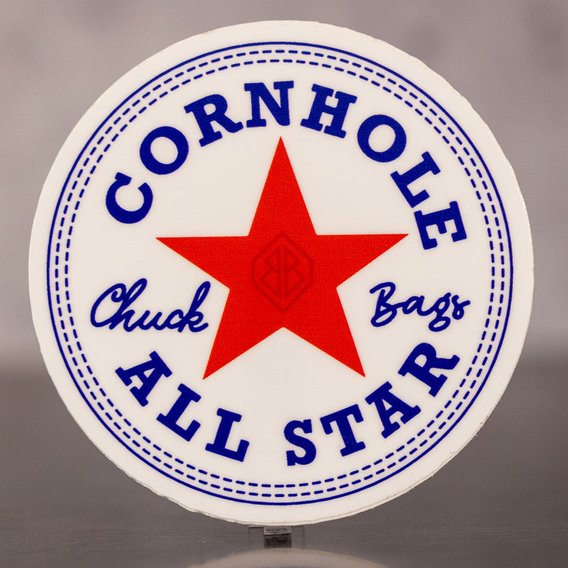 Chuck Bags Cornhole Sticker
