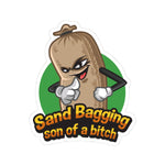 Sandbagging Son of a Bitch Cornhole Sticker