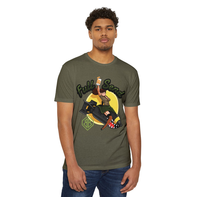 Full Send Military Green Cornhole Shirt