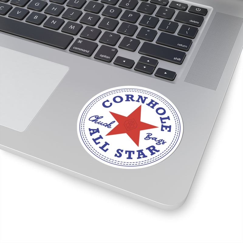 Chuck Bags Cornhole Sticker