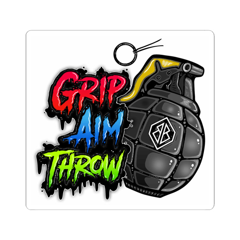 Launching Grenades Cornhole Sticker
