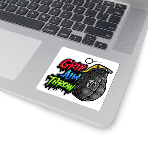 Launching Grenades Cornhole Sticker