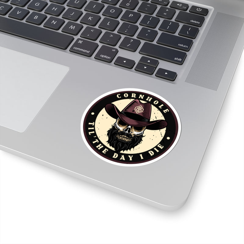 Cornhole Til I Die Cornhole Sticker