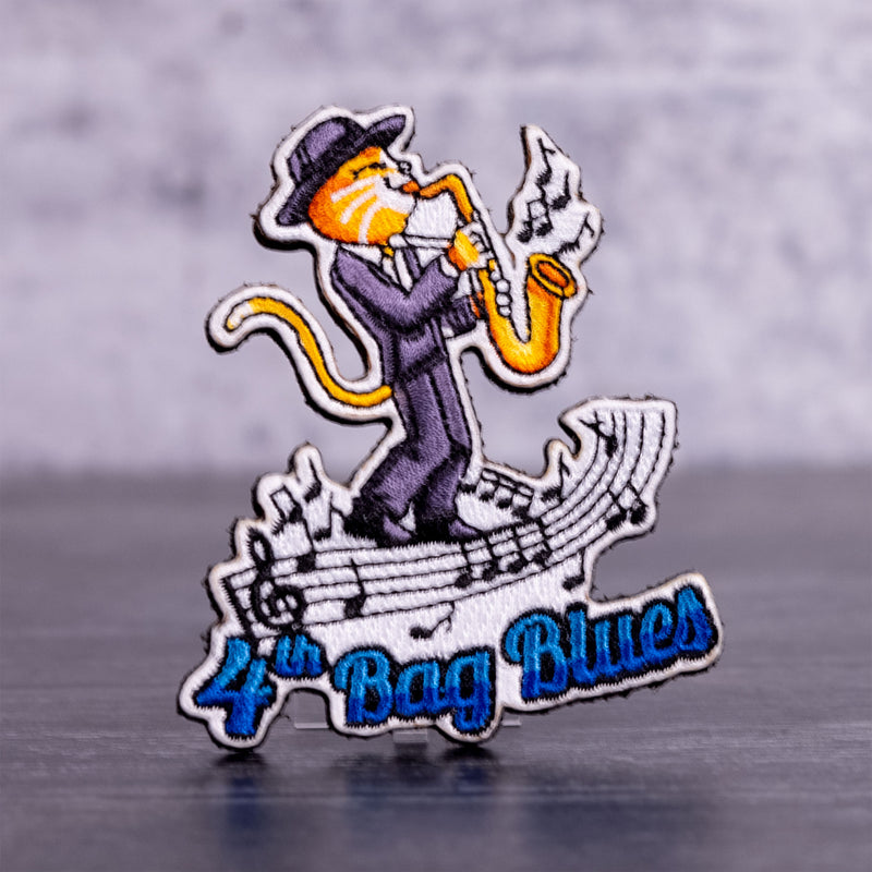 4th Bag Blues Velcro Cornhole Patch