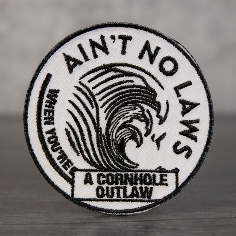 Aint No Laws Velcro Cornhole Patch