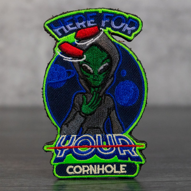 Alien Cornhole Velcro Patch