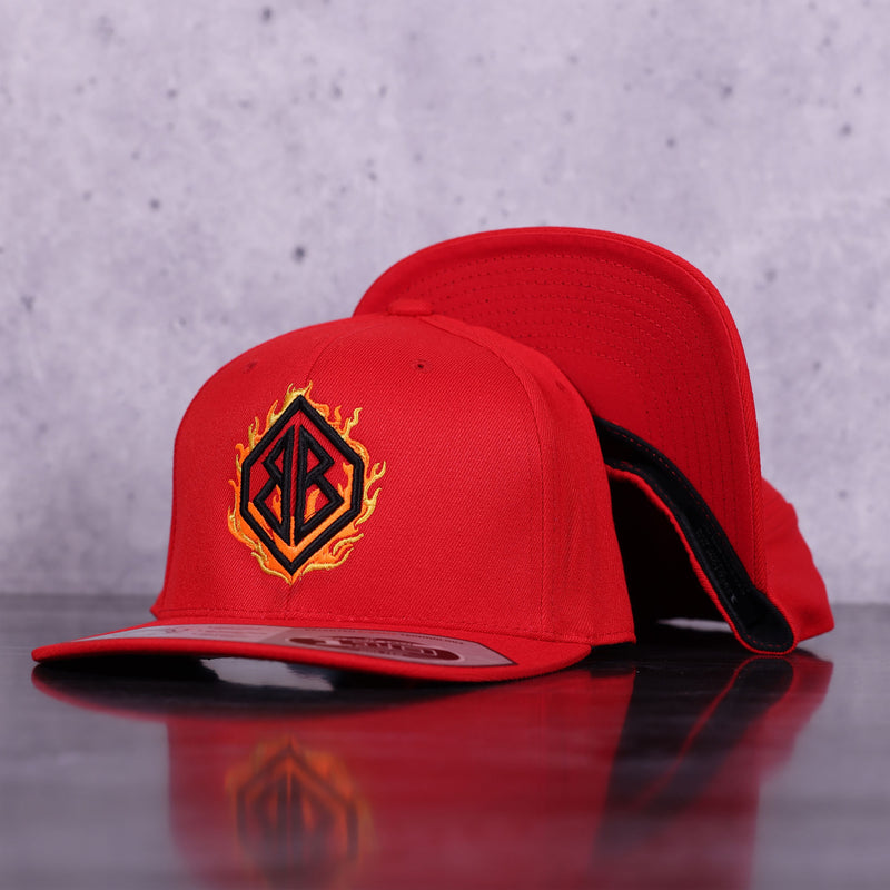 Red and Fire Cornhole Hat