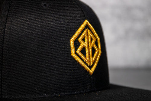 Black and Gold Cornhole Hat