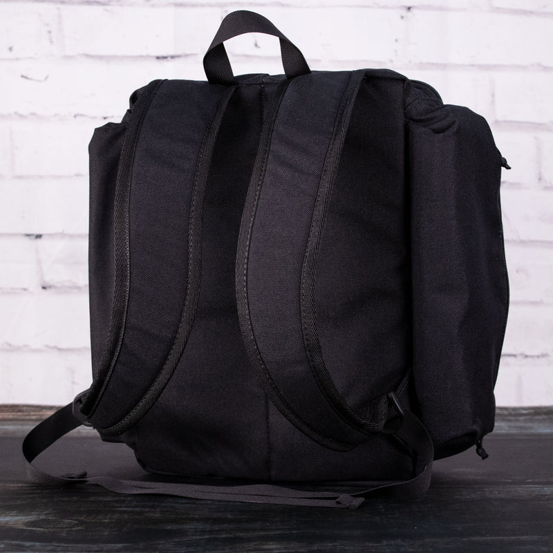 Cornhole Backpack Carry Case Black Back