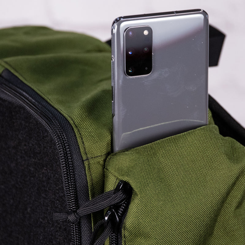 Cornhole Backpack Carry Case OD Green Phone