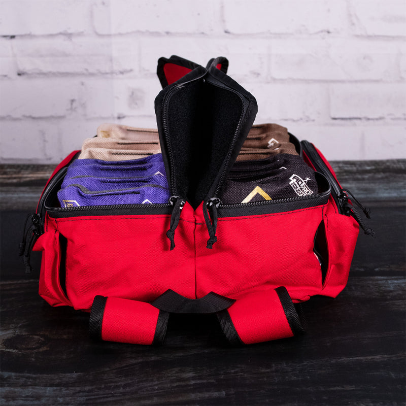 Cornhole Backpack Carry Case Red Full