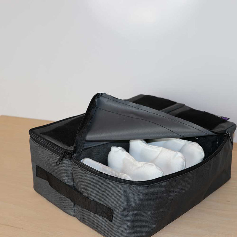 Double Charcoal Cornhole Bags Carrying Case