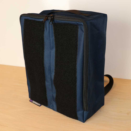 Double Navy Cornhole Bags Carrying Case
