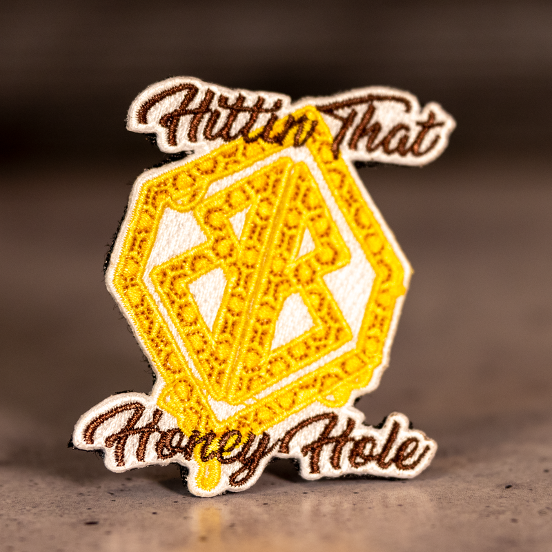 Hittin' That Honey Hole Velcro Cornhole Patch