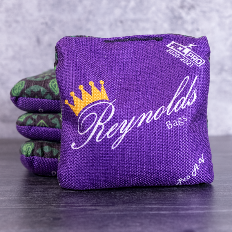 Reynolds Pro AV Diamond Lime and Purple Cornhole Bags