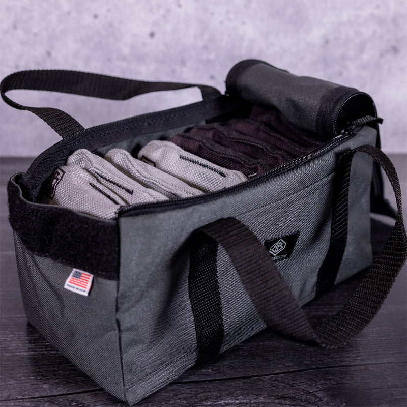 Charcoal Mini Duff Cornhole Bags Carrying Case