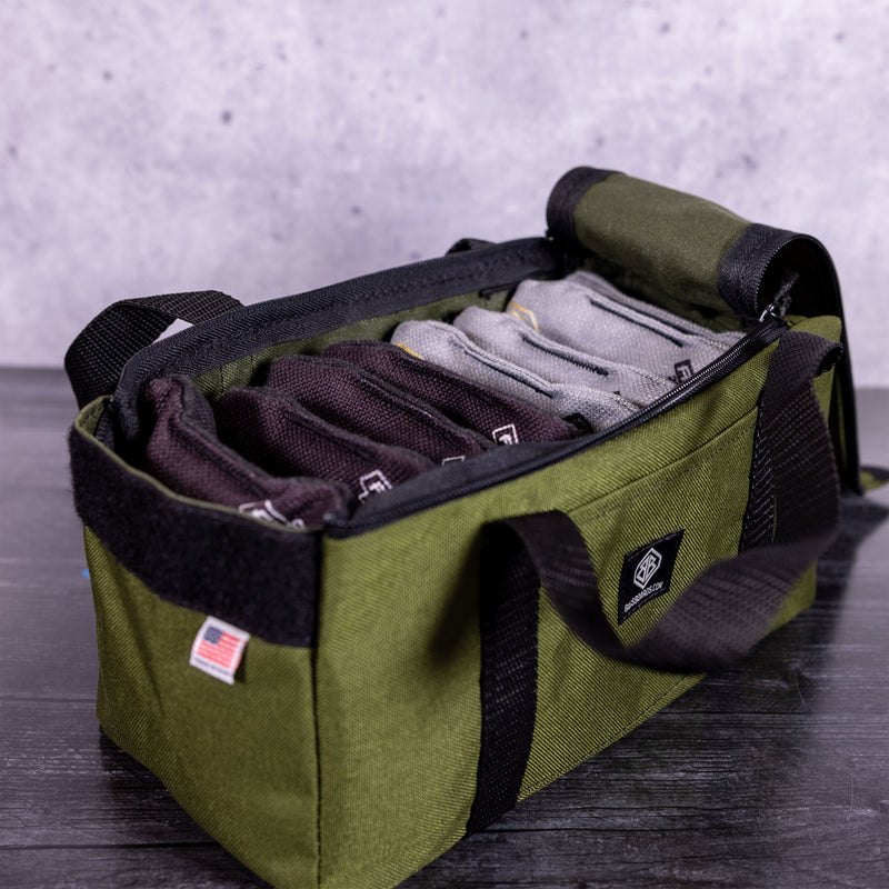 OD Green Mini Duff Cornhole Bags Carrying Case