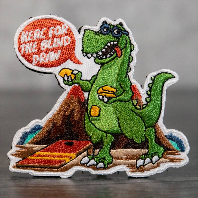 Rex the Blind Draw Partner Cornhole Velcro Patch