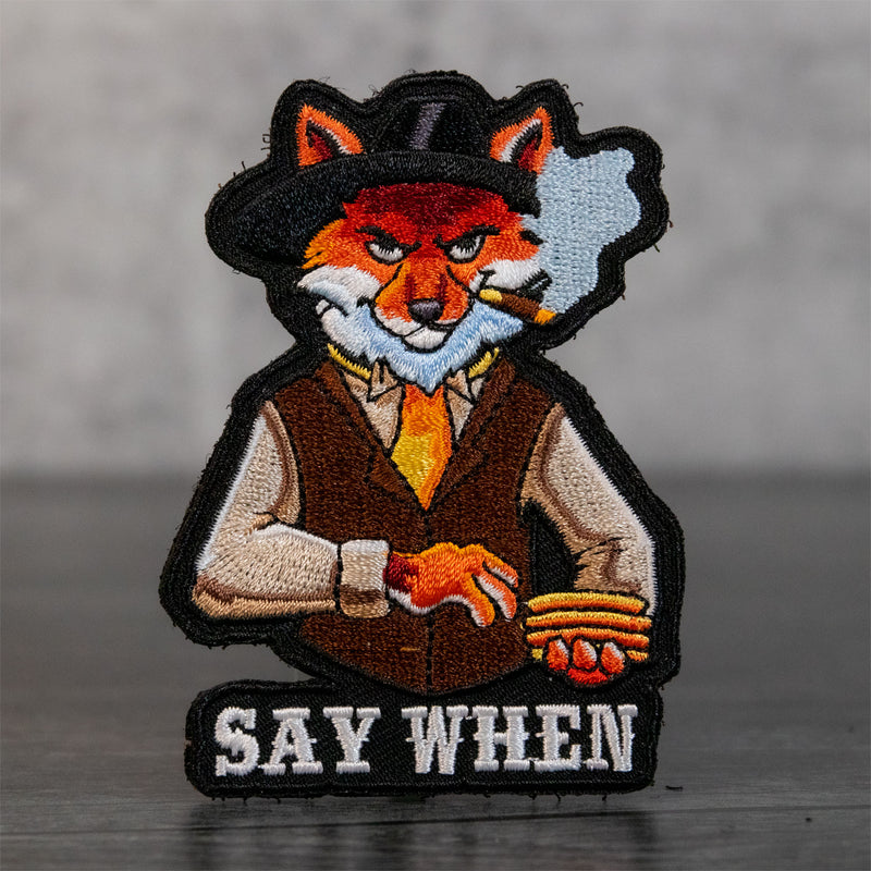 Say When Cornhole Velcro Cornhole Patch